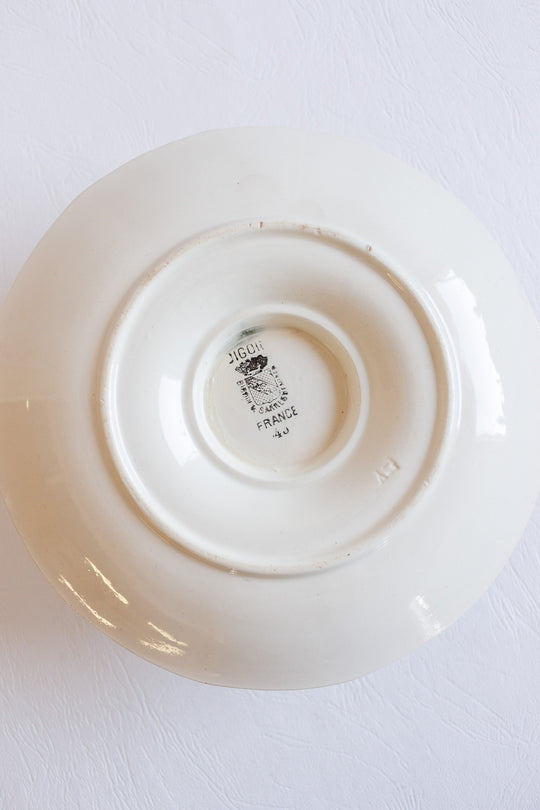 antique french digoin sarreguemines gravy boat