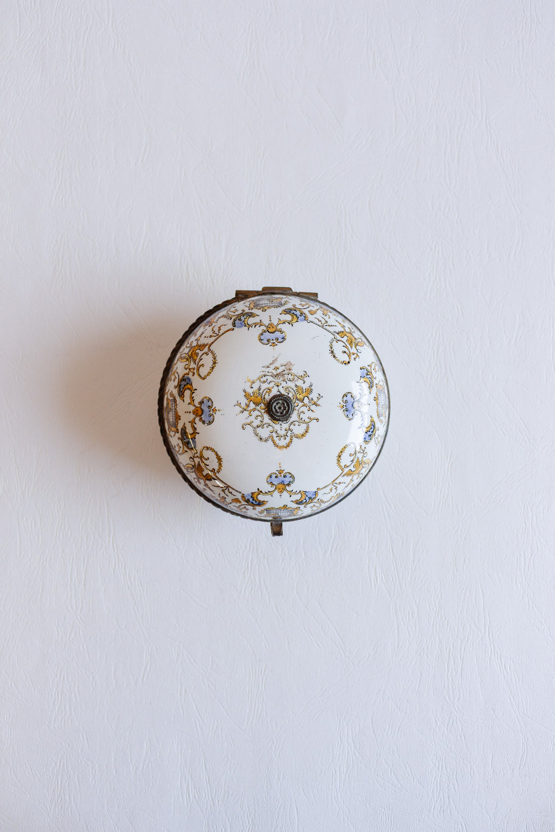 19th century french gien hinged porcelain box circa 1870s