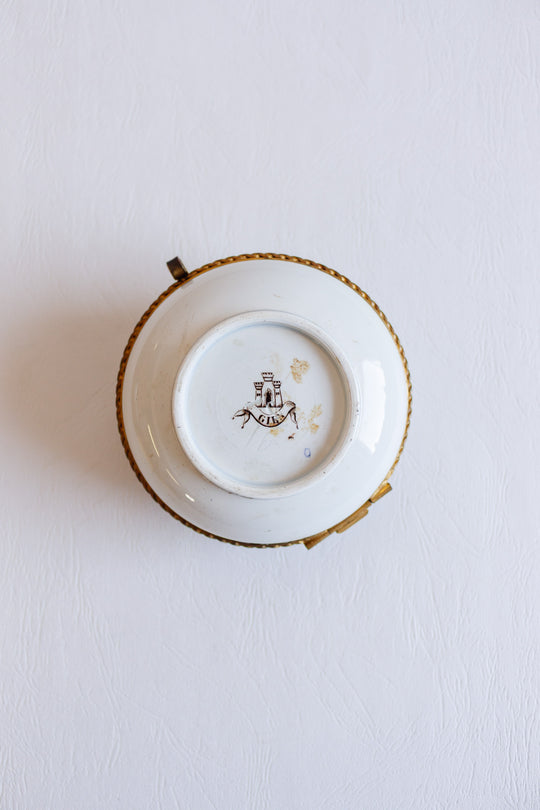 19th century french gien hinged porcelain box circa 1870s