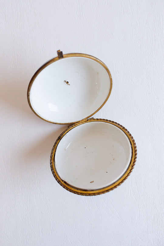 19th century french gien hinged porcelain box circa 1870s