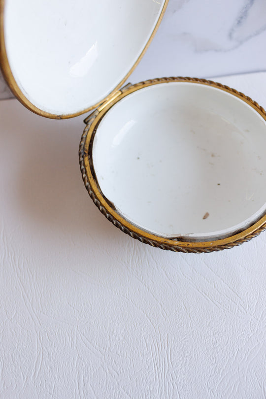 19th century french gien hinged porcelain box circa 1870s