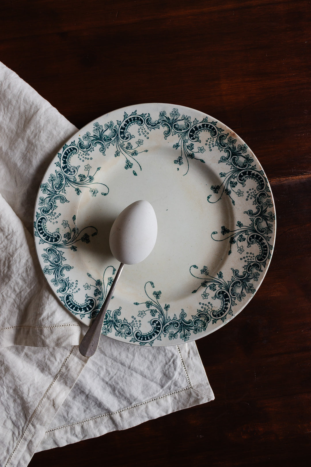 antique french transferware plate