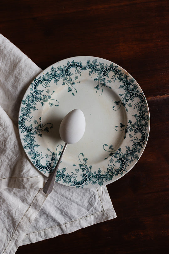 antique french transferware plate