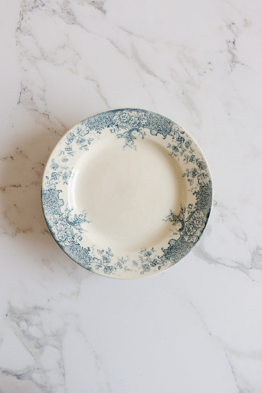 antique french choisy le roi transferware compotier