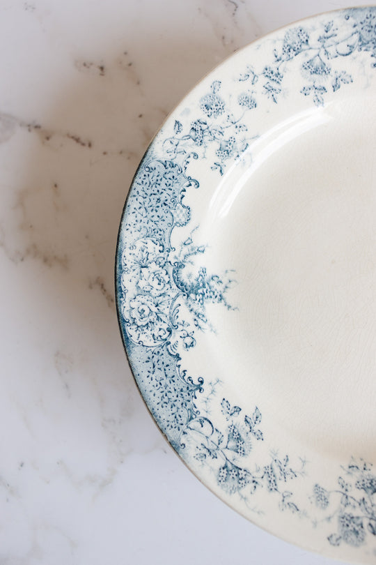 antique french choisy le roi transferware compotier