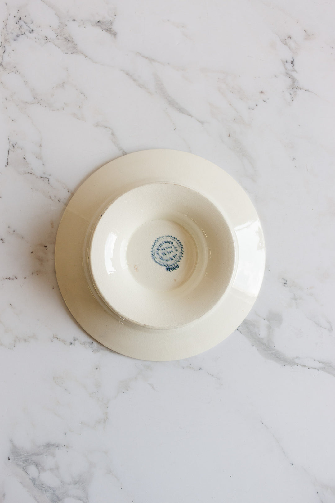 antique french choisy le roi transferware compotier