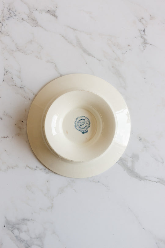 antique french choisy le roi transferware compotier