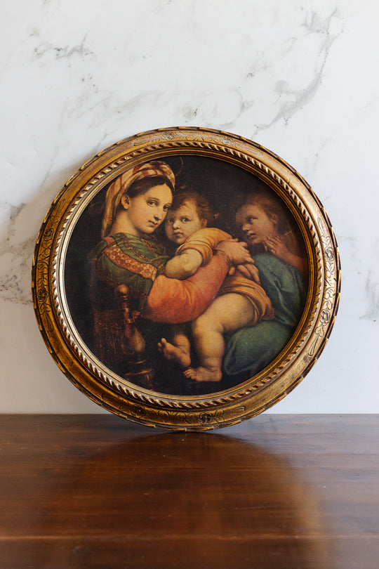 madonna della seggiola painting by raphael