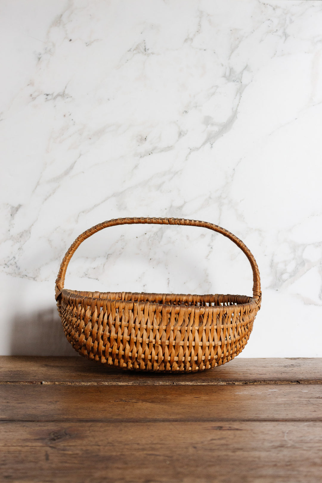 vintage french gathering basket