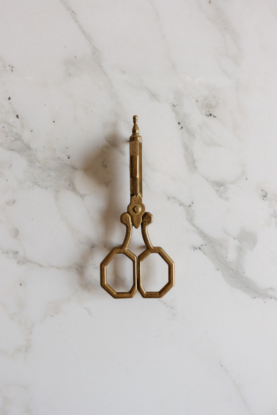 vintage french brass "ciseaux" candle snuffer
