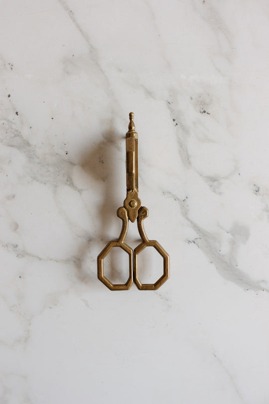 vintage french brass "ciseaux" candle snuffer