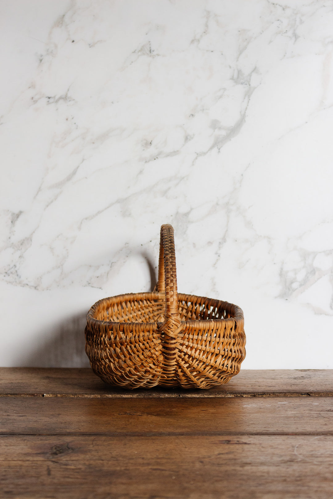 vintage french gathering basket