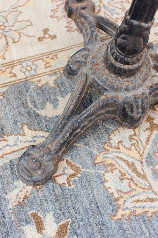antique french scalloped marble top side table
