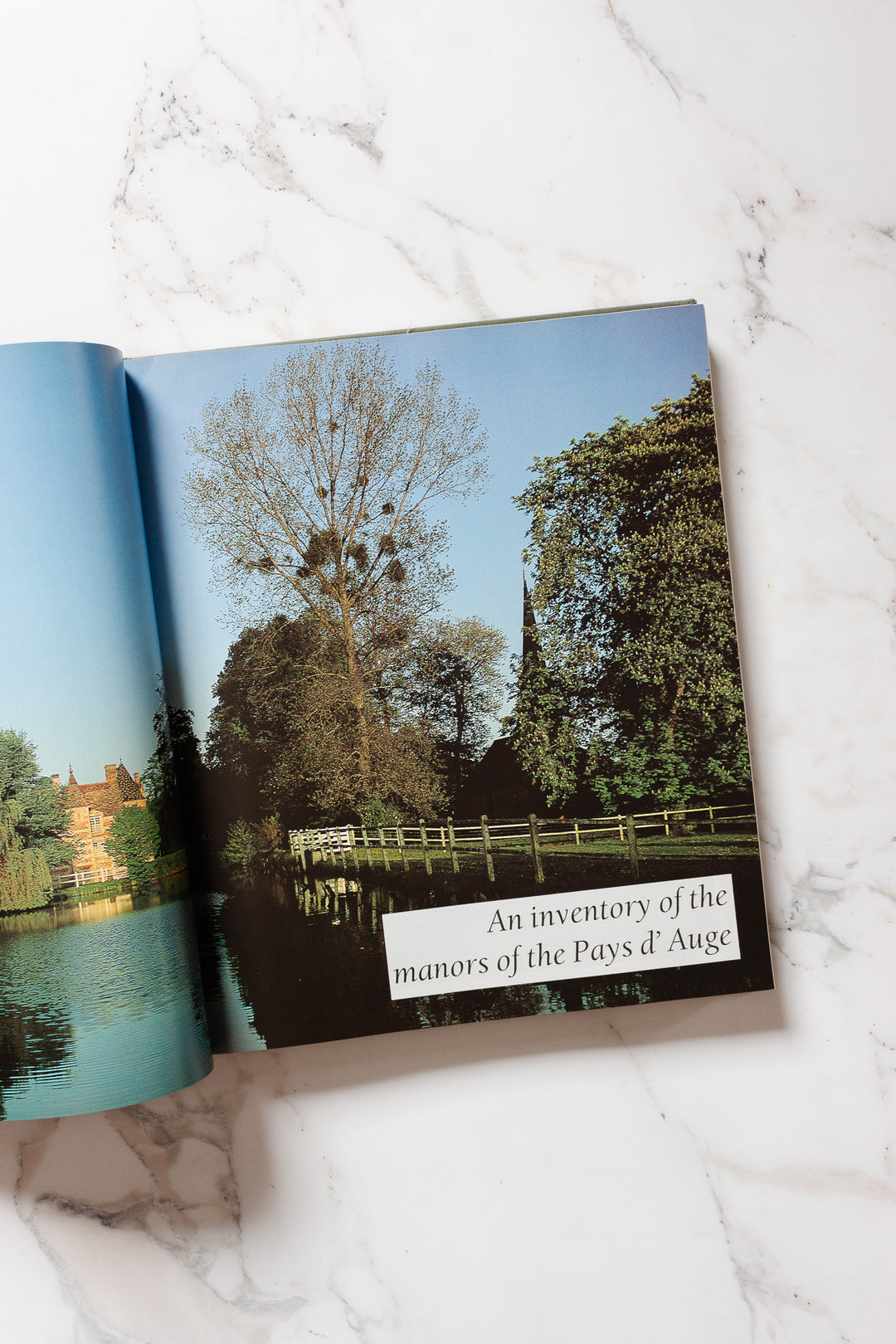 vintage hardcover coffee table book, "manor houses in normandy"