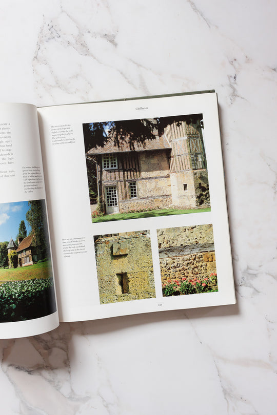 vintage hardcover coffee table book, "manor houses in normandy"