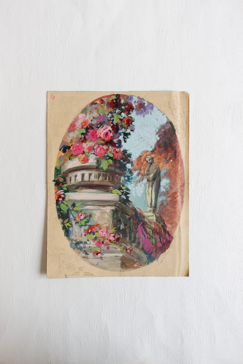 "fleurs et béton" art class piece