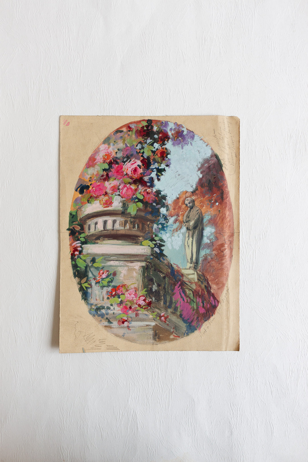 "fleurs et béton" art class piece