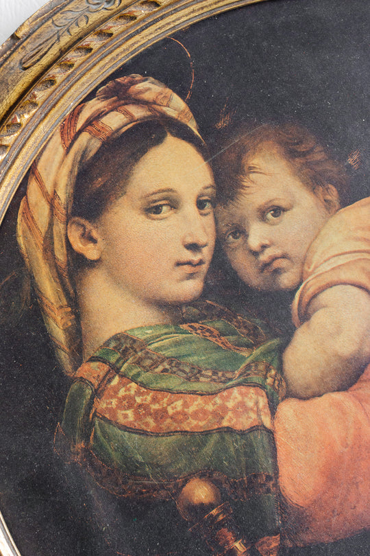 madonna della seggiola painting by raphael