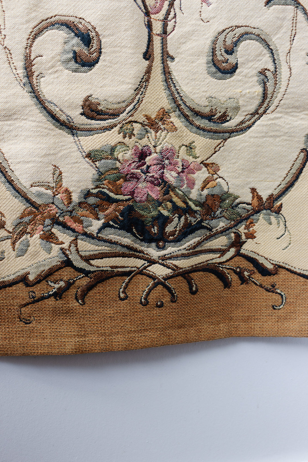 vintage belgian floral tapestry