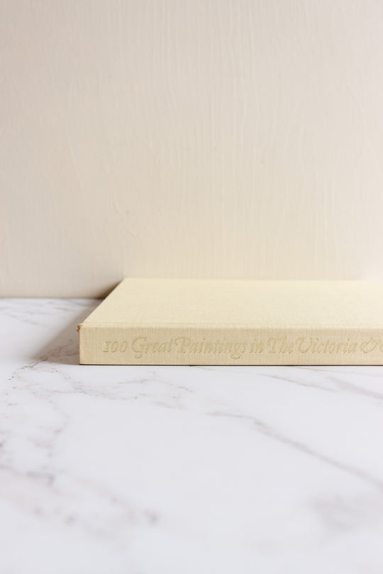 vintage art book, “100 great paintings in the Victoria & Albert museum"