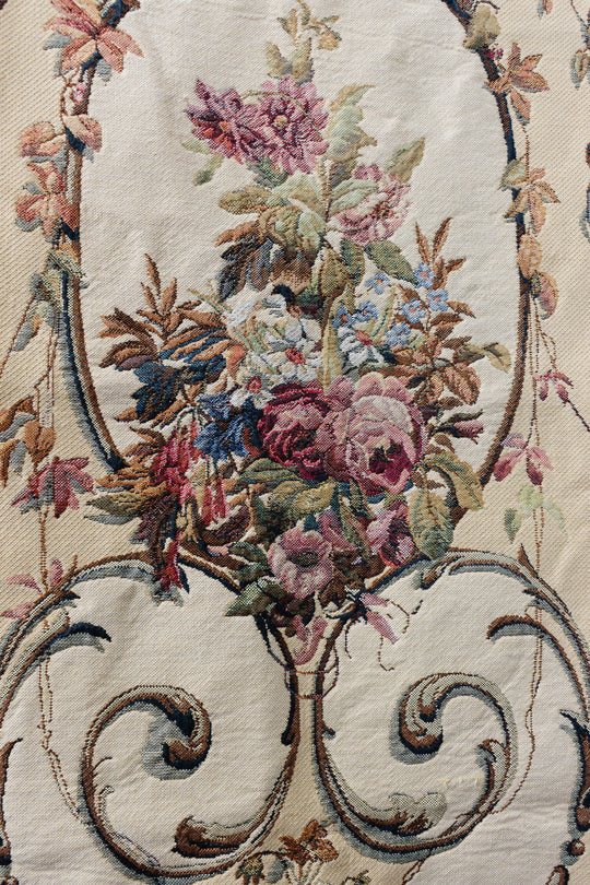vintage belgian floral tapestry