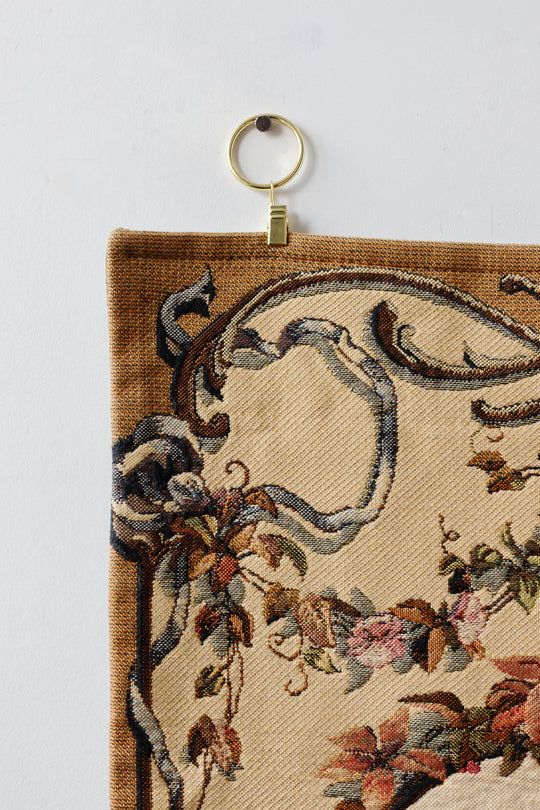 vintage belgian floral tapestry