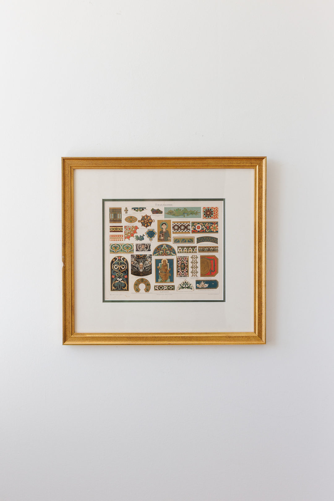 antique chromolithograph — emailmalerei & glasmalerei, meyers konversations-lexikon