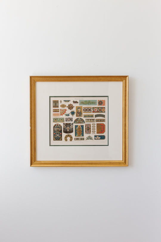 antique chromolithograph — emailmalerei & glasmalerei, meyers konversations-lexikon