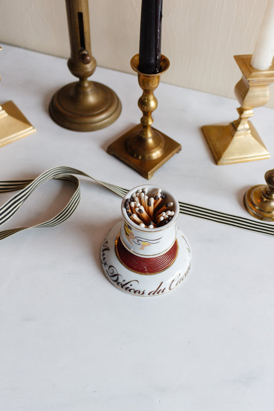 vintage french "aux delices du cacao maison Vervoort" advertising match strike