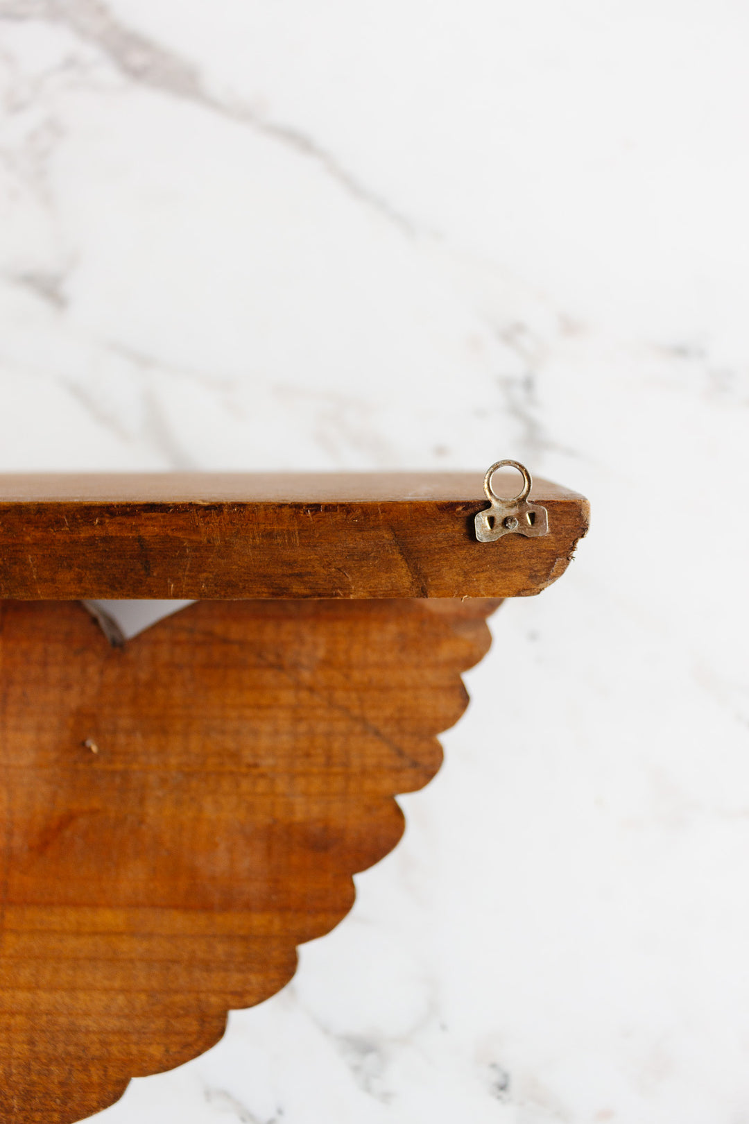 antique hand carved putti wall shelf