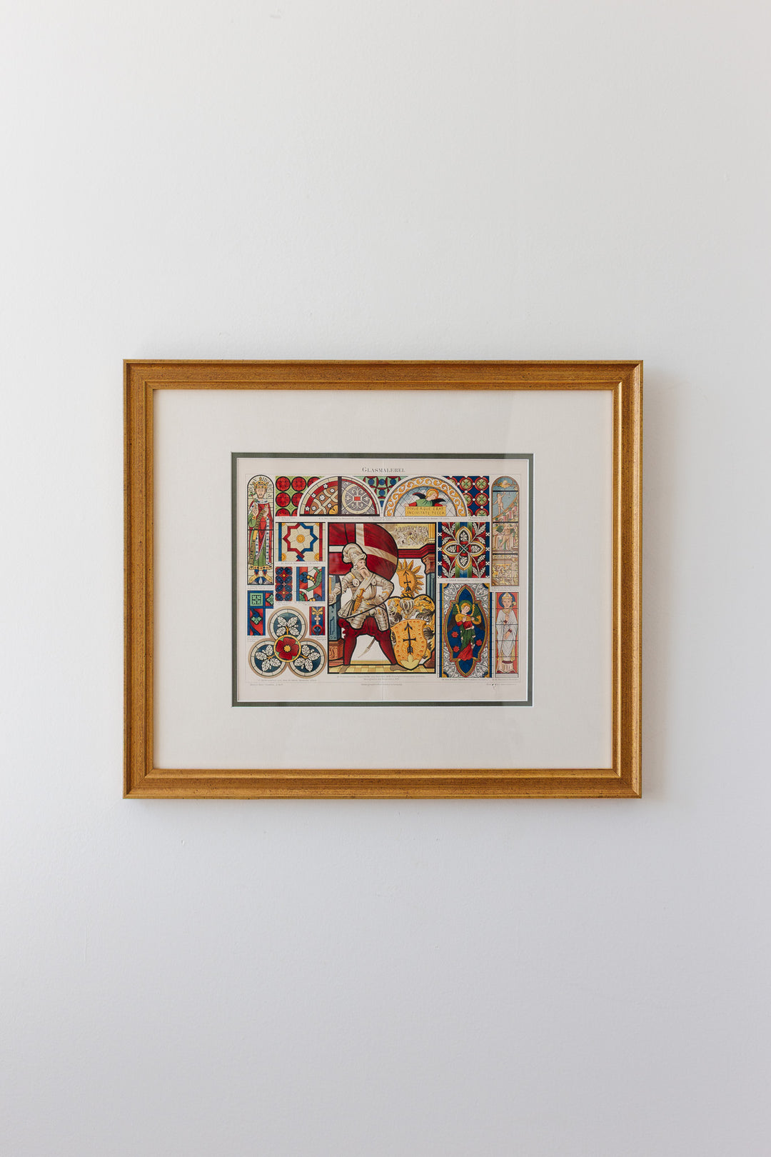antique chromolithograph — emailmalerei & glasmalerei, meyers konversations-lexikon