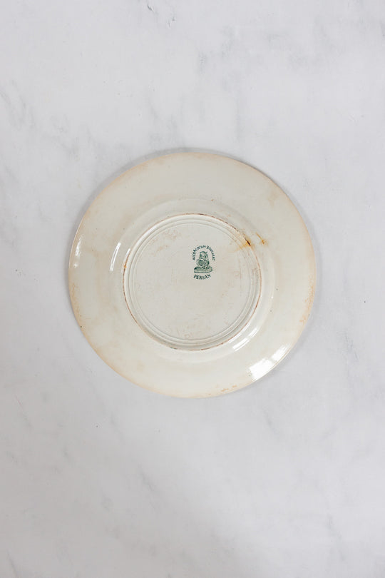 rare antique french st. amand "persan" plates, set of 7