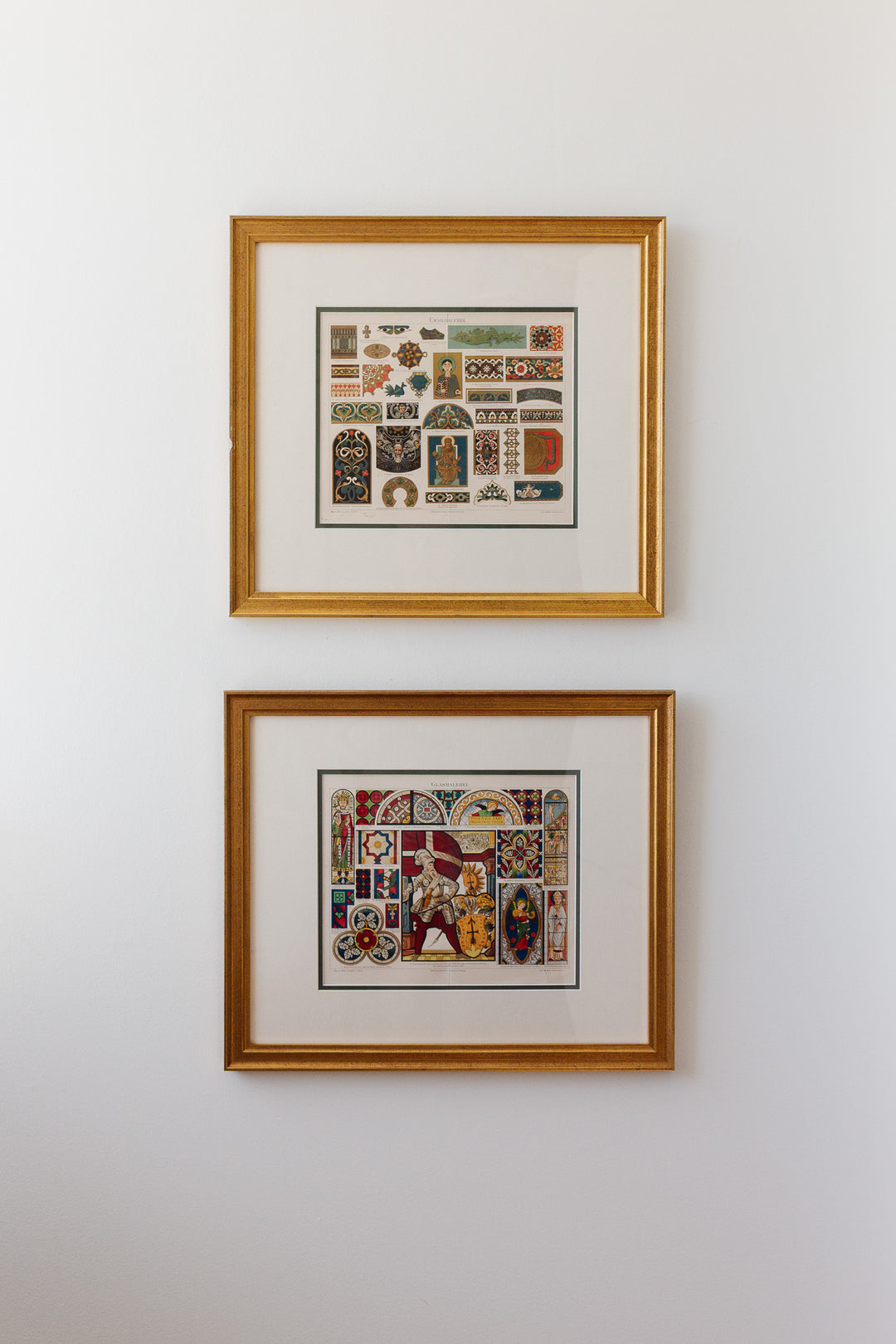 antique chromolithograph — emailmalerei & glasmalerei, meyers konversations-lexikon