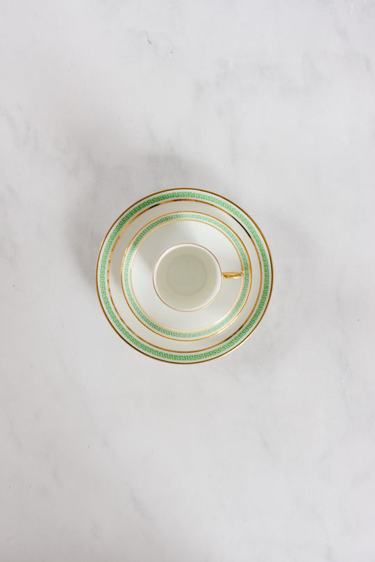 turn of the century D&C L. Bernadaud 22k greek key coffee set