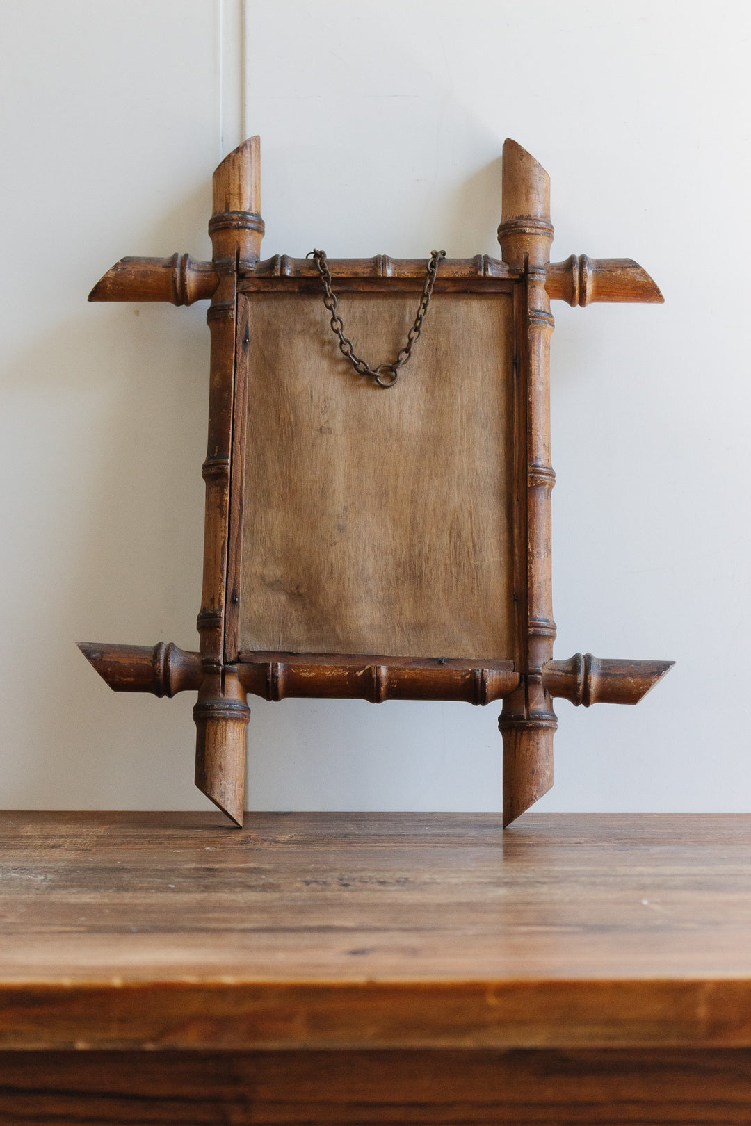 early 1930s french faux bamboo mirror