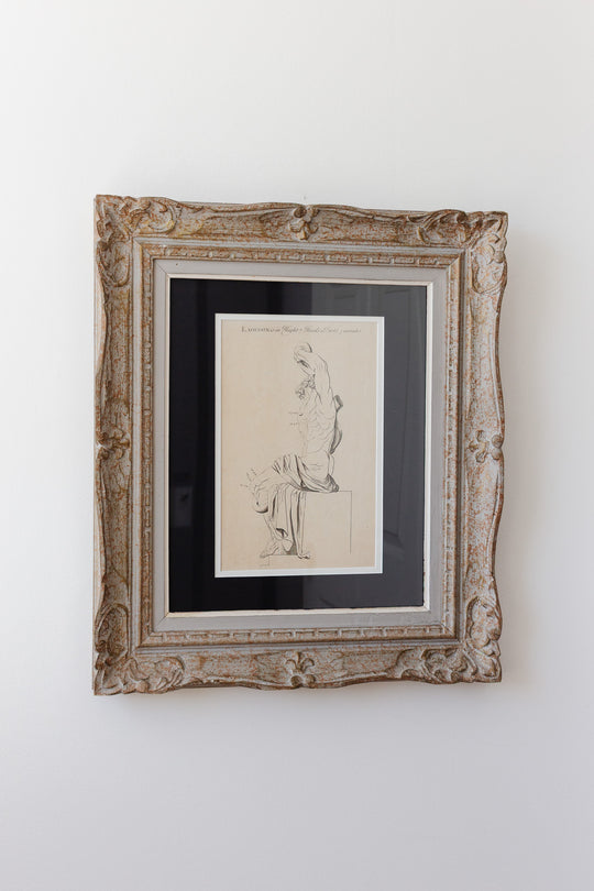 antique engraving “Laocoon”, artist’s study from “The Proportions of the Human Body”