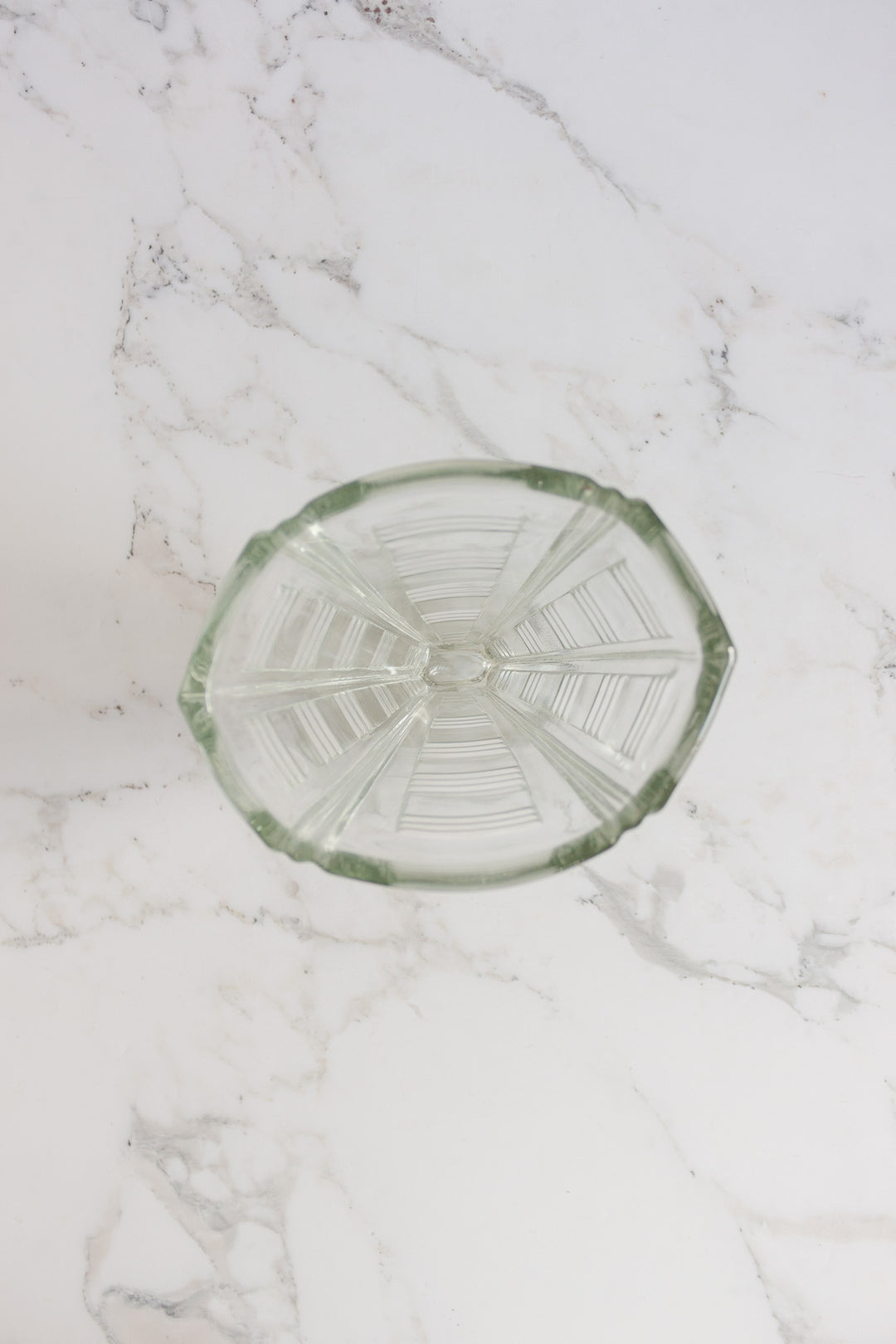 art deco french pressed glass vase
