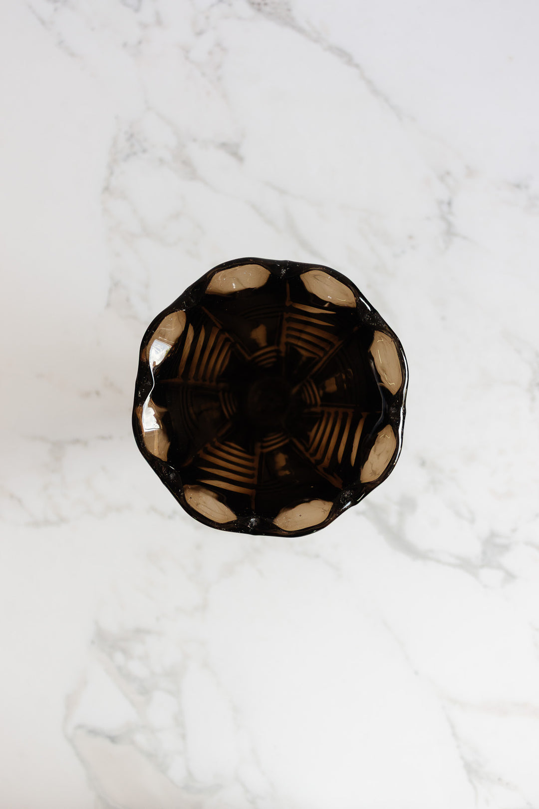 art deco french pressed glass vase