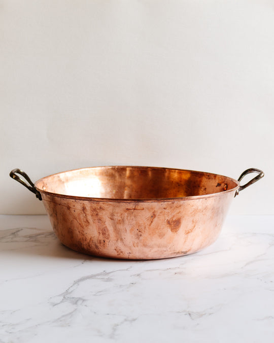 antique french copper jam pot ii