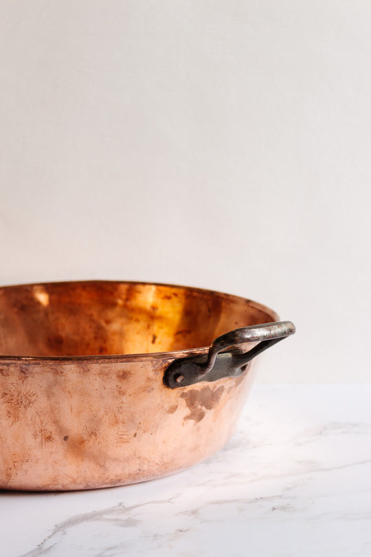 antique french copper jam pot ii