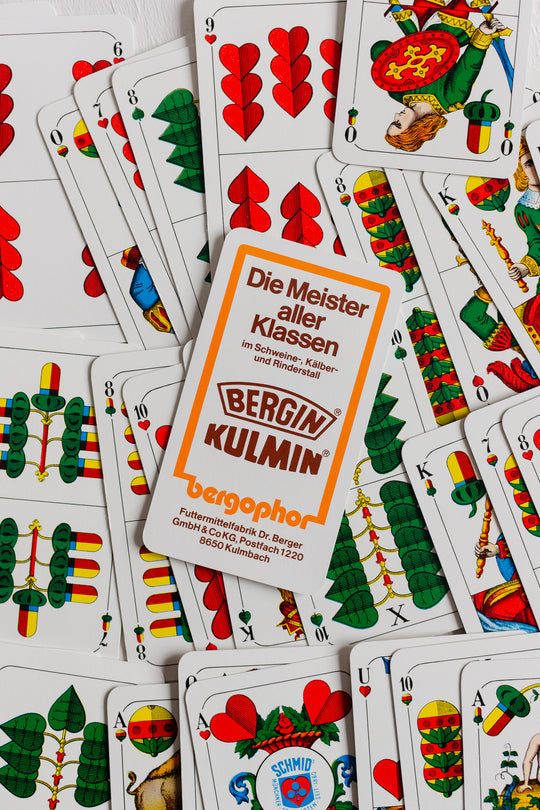 vintage german promotional "jaggln" playing cards