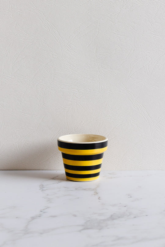 rare midcentury faïence pot made by M.Y.B. Croix-de-Vie