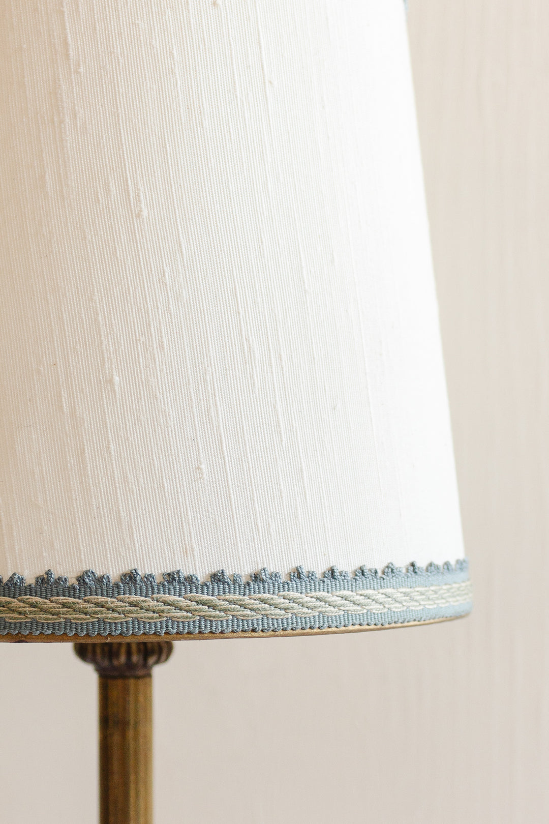midcentury French gilt bronze table lamp