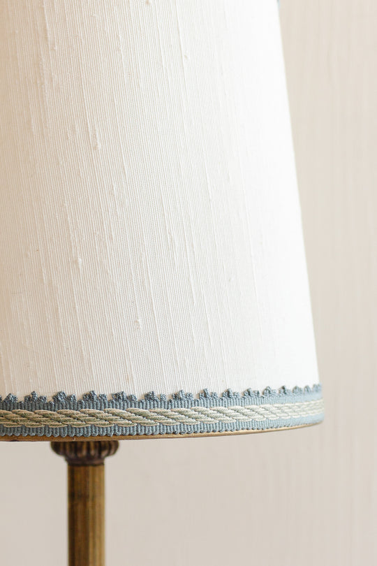 midcentury French gilt bronze table lamp