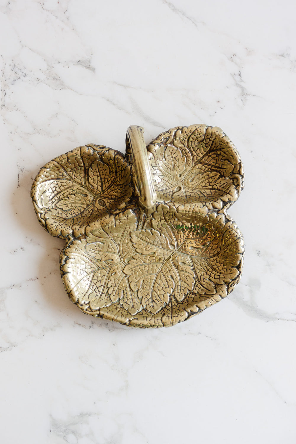 vintage french trefoil dish
