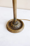 midcentury French gilt bronze table lamp