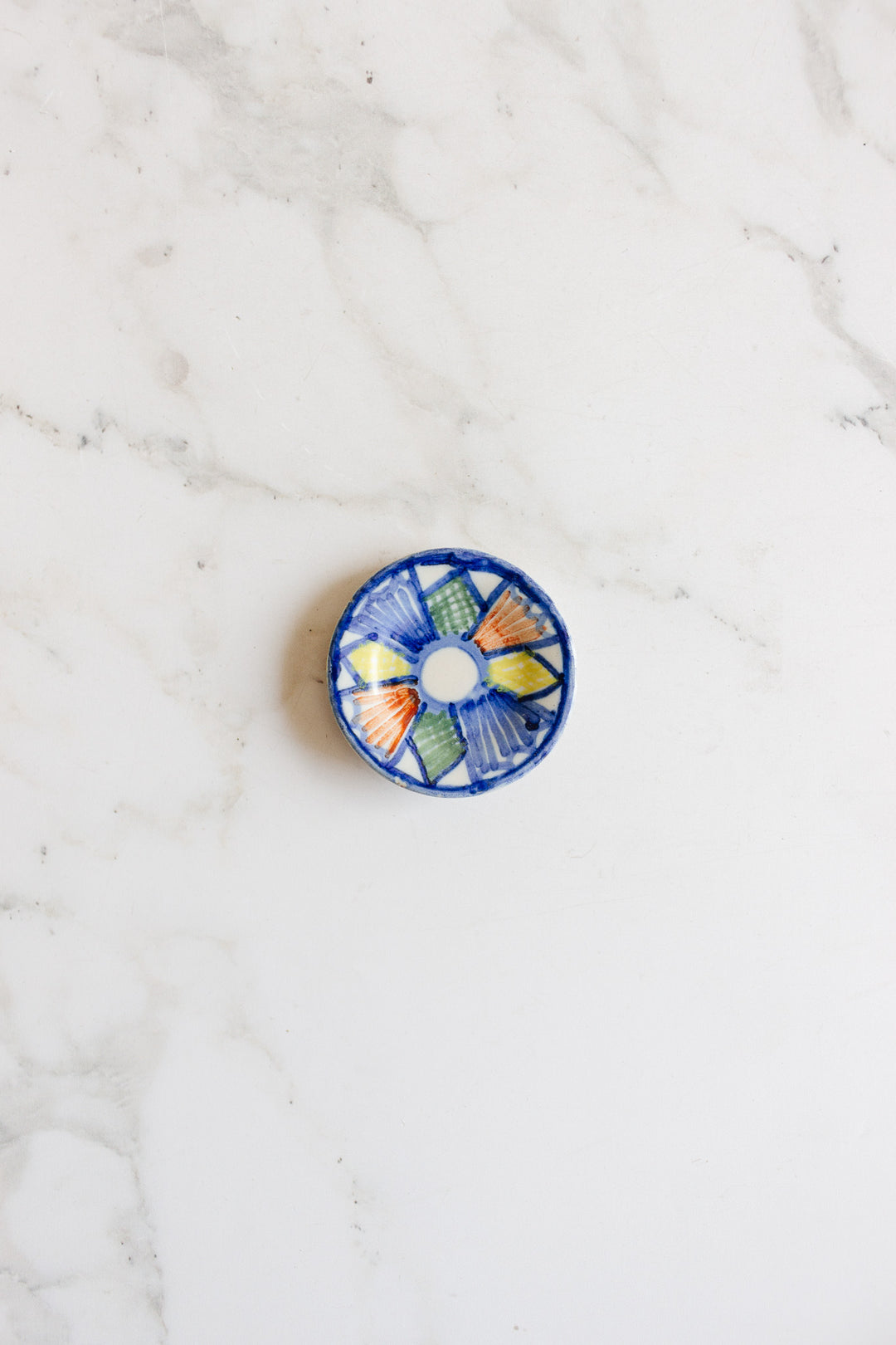 antique french hand painted quimper trinket dish