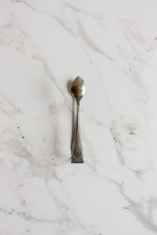 antique french silver plate ice/sugar tongs