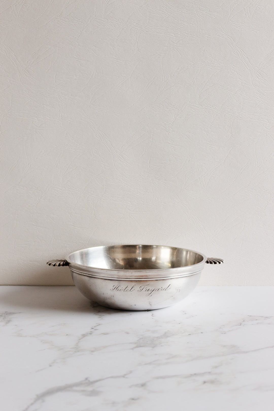 rare antique french "hotel fayard" silver centrepiece bowl