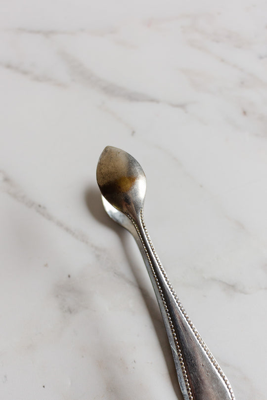 antique french silver plate ice/sugar tongs